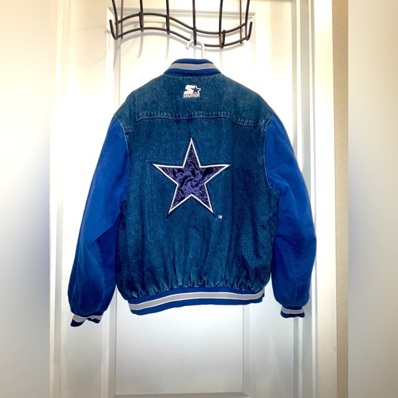 Vintage Starter Dallas Cowboys Denim Jacket - Picture 2 of 4